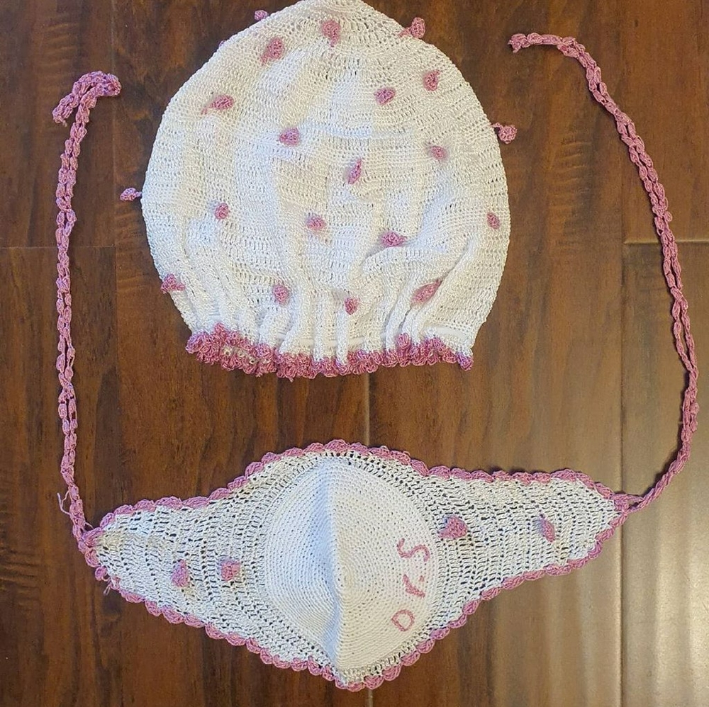 Face mask with matched hat